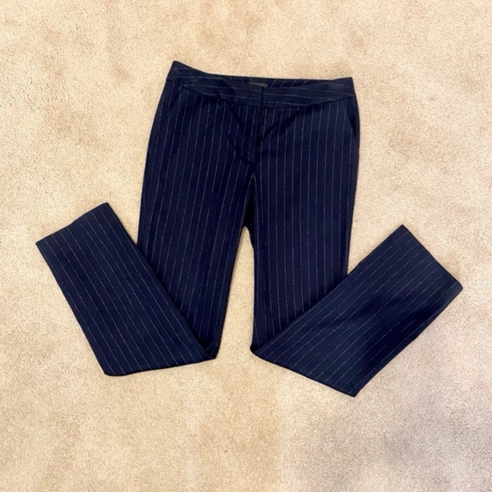 Halogen Black Pinstripe Trousers